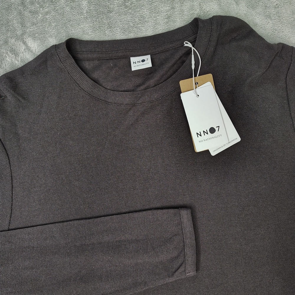 NN07‎ Clive Shirt Mens XL Dark Wine Long Sleeve Waffle Knit Preppy New MRSP $110